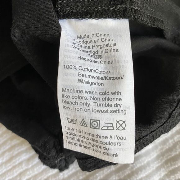 Madewell Pieced Eyelet Mockneck Ruffle Blouse Size M - Picture 7 of 11